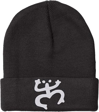 Taino Coqui Frog - Puerto Rico Symbol, Winter Beanie 12" Long Unfolded