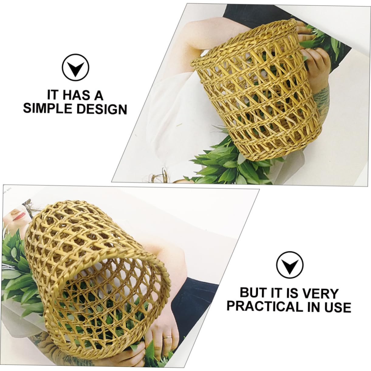 LABRIMP 6piezas Fundas para Tazas De Tejidas Mano Aislantes Térmicos De De para Bebidas Diseño Rústico y Natural