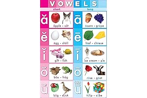 Ashley Productions SMART Poly Chart Vowels