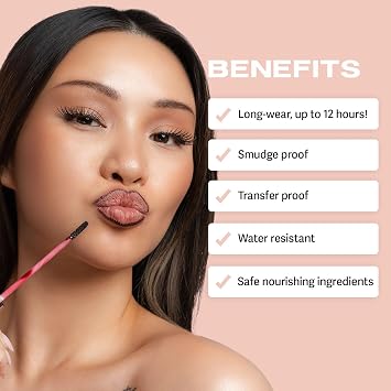 Lip Stain Lip Tint Lip Stain Peel Off Lip Tattoos Sacheu Lip Liner Stay-N - Peel Off Lip Liner Tattoo, Peel Off Lip Stain, Long Lasting Lip Stain Peel Off Set of 3