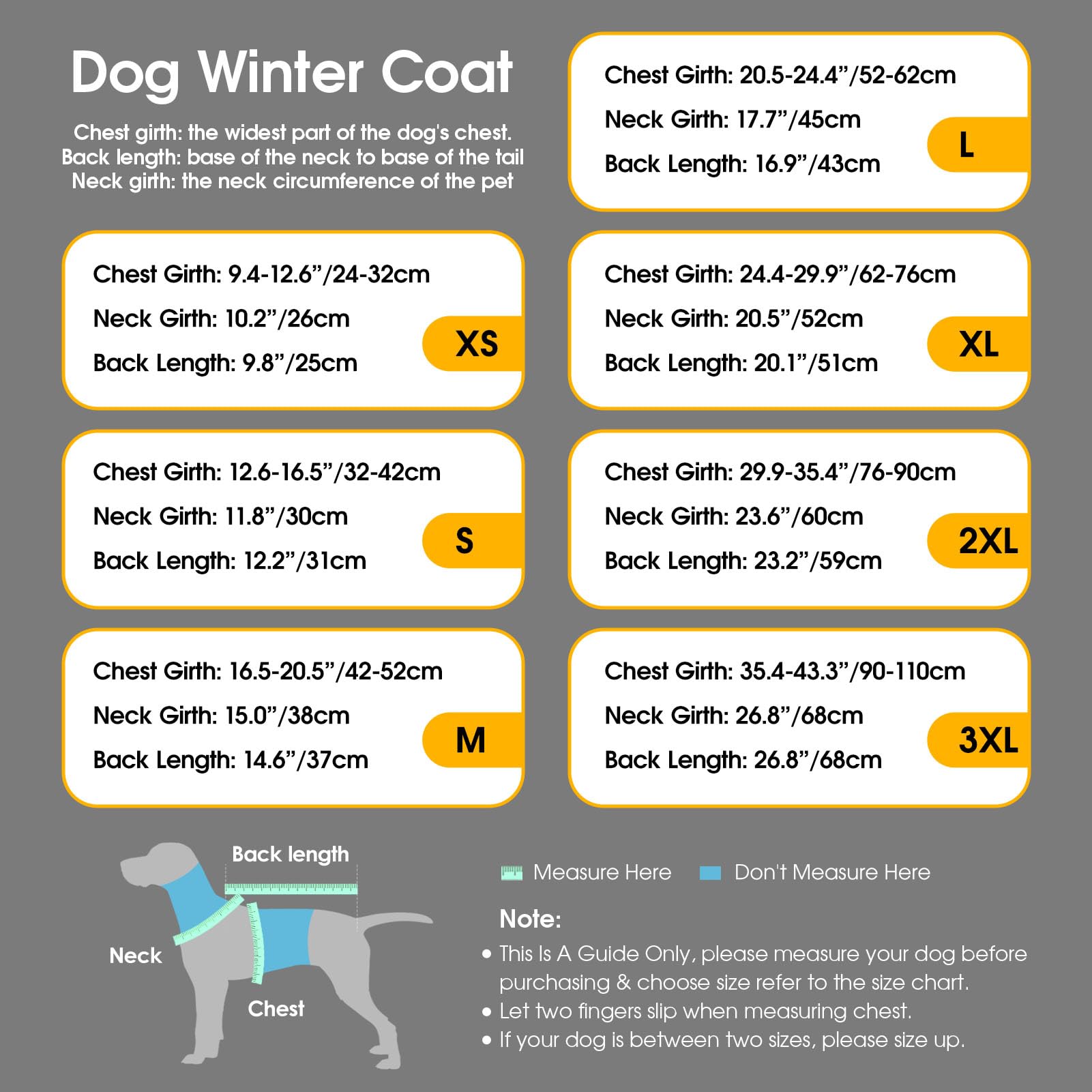 ASENKU Cappotto Impermeabile per Cane Invernale, L Cappottino per Cani di Taglia Media, Giacca Invernale Foderata in Lana Riflettente, Cappotti e giubbotti per Cani Chiusura Regolabile