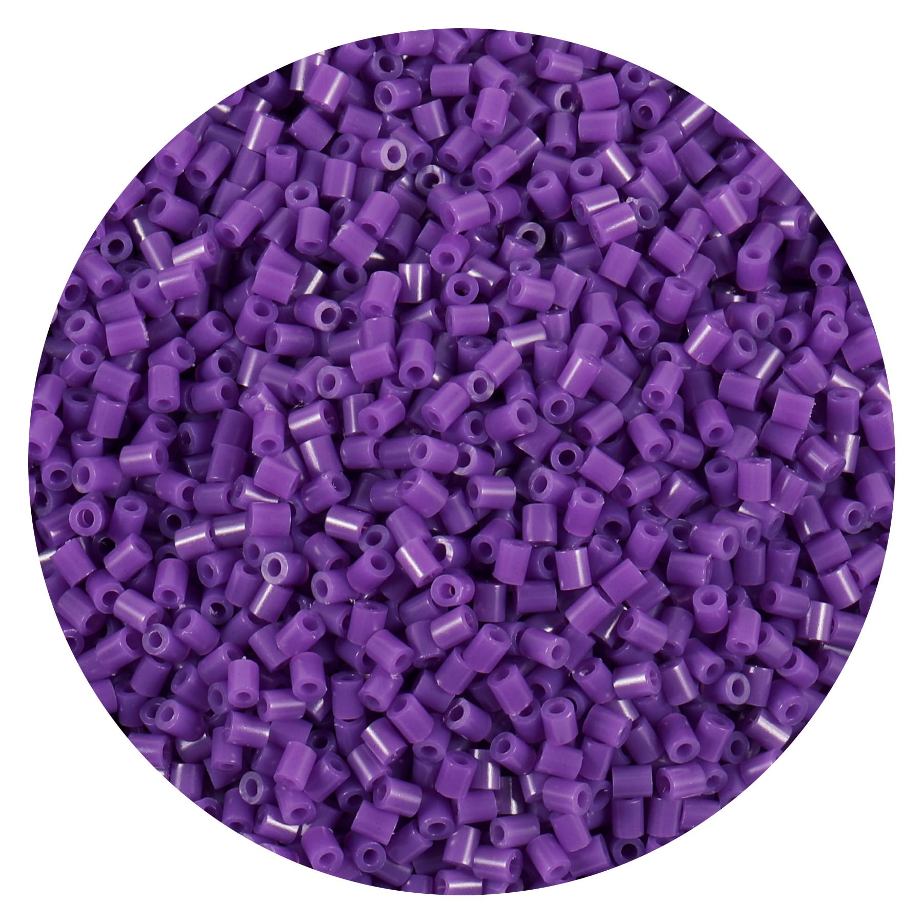 10000Pcs Loose Mini Fuse Beads 2.6mm Bulk Refill Kit Stress Relief Pixel Art 3D Craft Melting Beads for DIY Decor Crafts Creative Handmade Projects (Dark Purple)