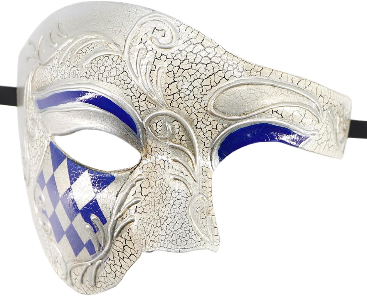 Coolwife Masquerade Mask Vintage Phantom Of The Opera One Eyed Half Face Costume