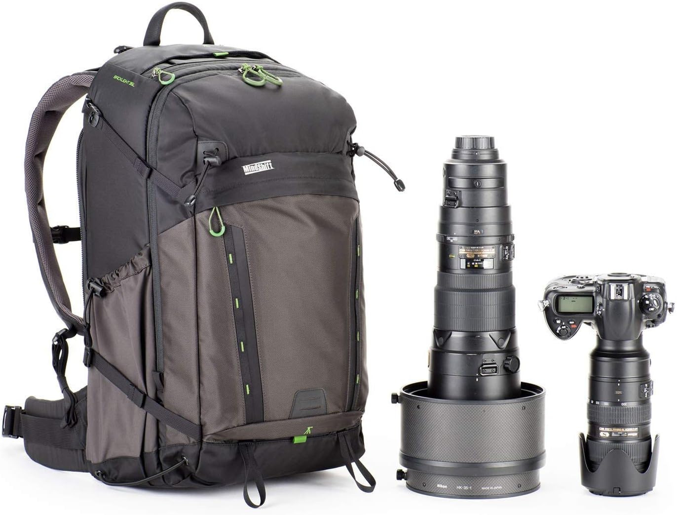 MindShift Gear BackLight 36L Backpack for 2x DSLR, 4 to 6 Lenses, Flash, 15" Laptop and 10" Tablet, Charcoal