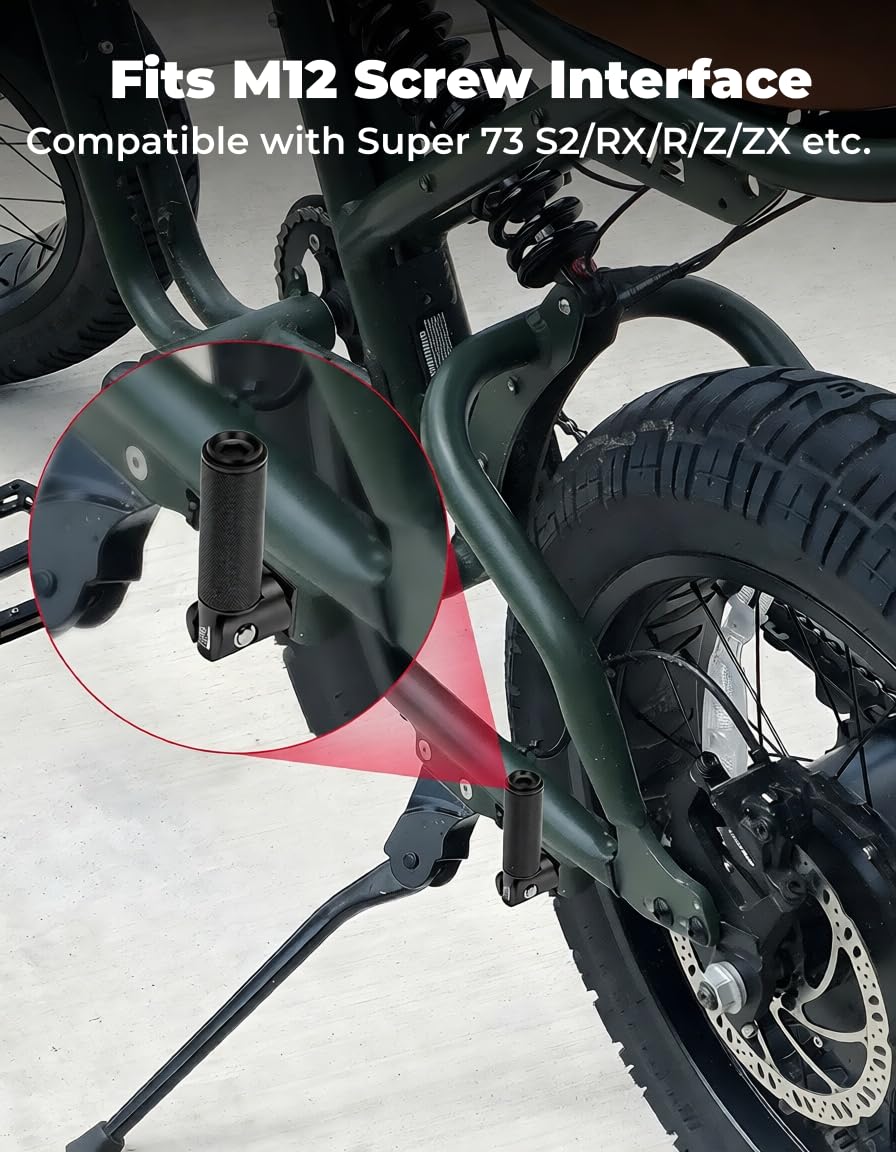 Amazon | KEMIMOTO 折りたたみ式フットペグ ユニバーサル M12 取り付け