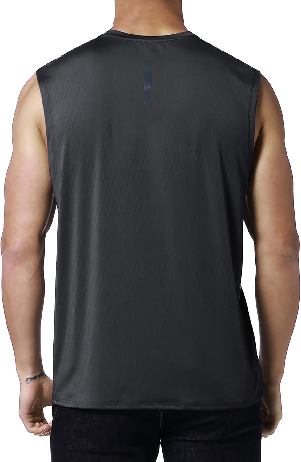 EZRUN Men's Workout Sleeveless Shirts UPF 50+ Summer Beach Swim Shirt Quick Dry Gym Muscle Fitness Running Tank Tops - Image 3