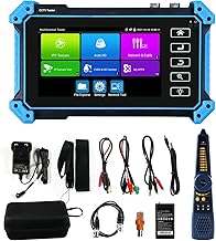 Upgraded 8K IP Camera Tester with PoE, WANLUTECH CCTV Test CVI TVI AHD SDI Analog Camera Test 5.4inch Touchscreen Cable Tracer RJ45 Cable TDR Test RS485 HDMI in VGA in (IPC-5200C Plus)