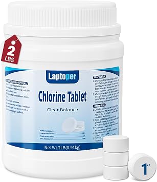 1 Inch Pool Chlorine Tablets-2 Lb,99% Tri-Chlor Chlorine Tabs