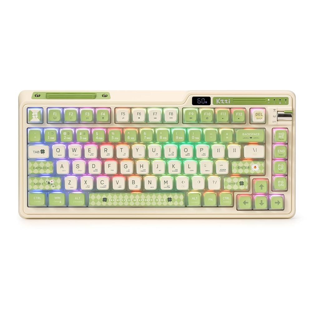 Amazon.com: KZZI K75 PRO RGB 75% Wireless Gasket Mechanical