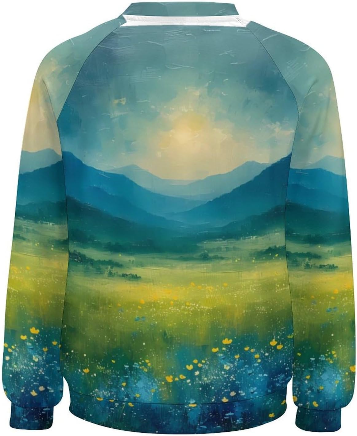 LOAIHA Women's Floral Printed Sweatshirt Long Sleeve Crewneck Hoodies FLower Sweaters Graphic T Shirts Pullover Ladies Tops - Image 5