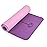 Yoga Mat Non Slip, Pilates Fitness Mats, Eco Friendly, Anti-Tear Yoga Mats for Women, 1/4 Exercise Mats for Home Workout with Carrying Sling Orchid & Pink