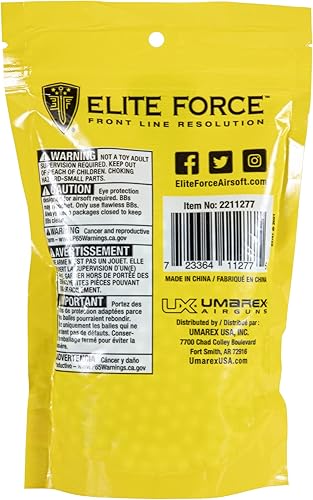 Vista 4 de Elite Force Tracer BBS Glow-in-The-Dark Premium 6mm Airsoft BBS Ammo, 1000 Count Tracer Glow