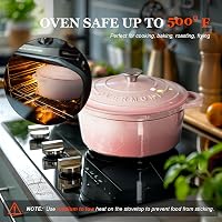 OVERMONT 24 cm-es zománcozott öntöttvas edény fedővel és receptkönyvvel 5