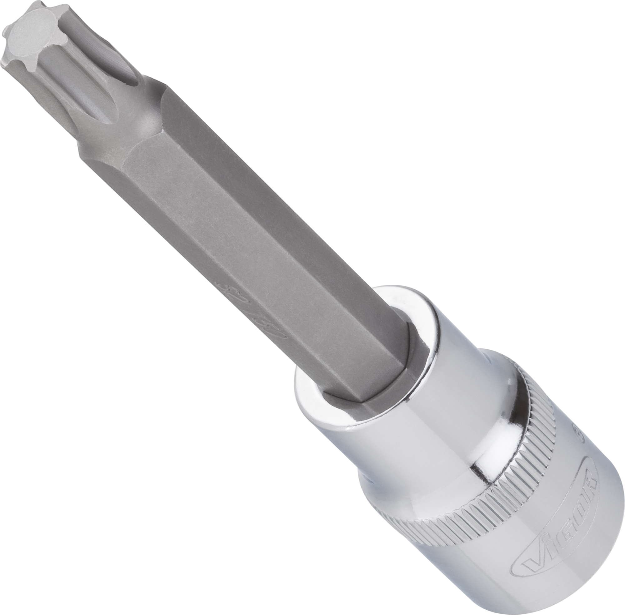 Vigor V2161 Torx Screwdriver Socket Bit, T20 mm, L 100 mm, 1/2", Multi-coloured, T 20