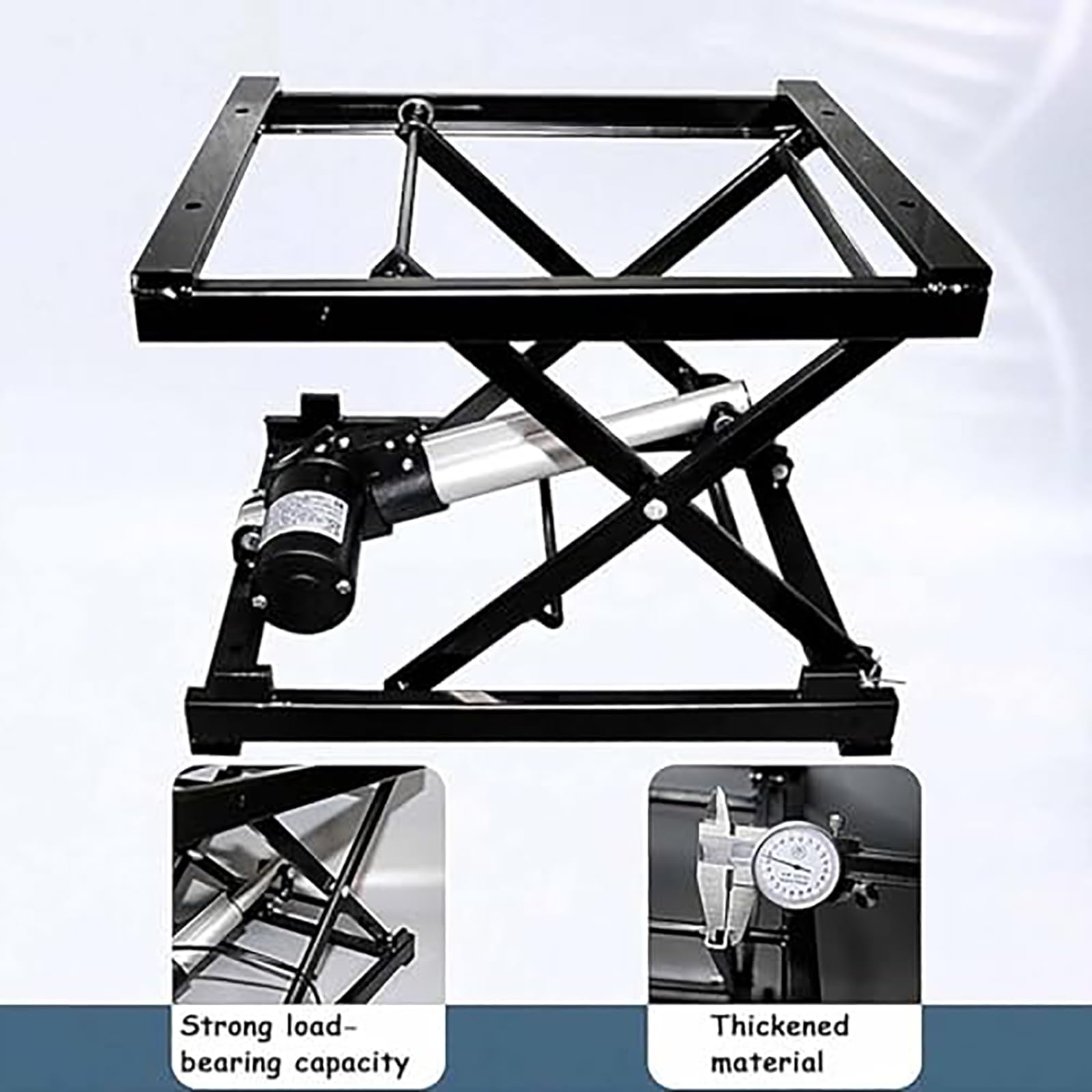 Table élévatrice à ciseaux, capacité de 150 kg, chariot à plateforme mobile réglable en hauteur avec 4 roues, équipement de manutention pour entrepôt et atelier