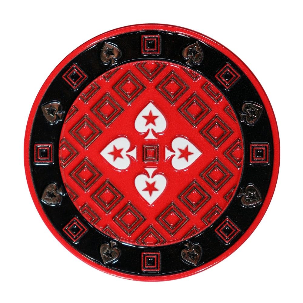 POKERSTARS - Diamond Fade Card Protector - Zinklegierung Pokerchip mit Emaille-Finish - 45 mm Durchmesser - Lasergedrucktes PokerStars-Logo - Premium-Kartenschutz für Turniere & Heimspiele
