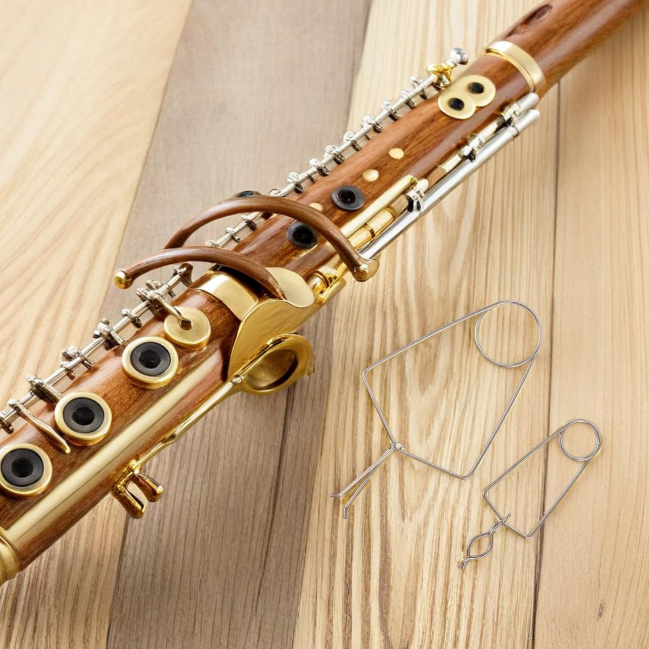 BESPORTBLE Lot De 2 Pinces De Soudage Pour Flûte Outil De Réparation D'Instruments À Vent En Métal Clips De Fixation Pour Saxophone Clarinette Hautbois Et Trompette