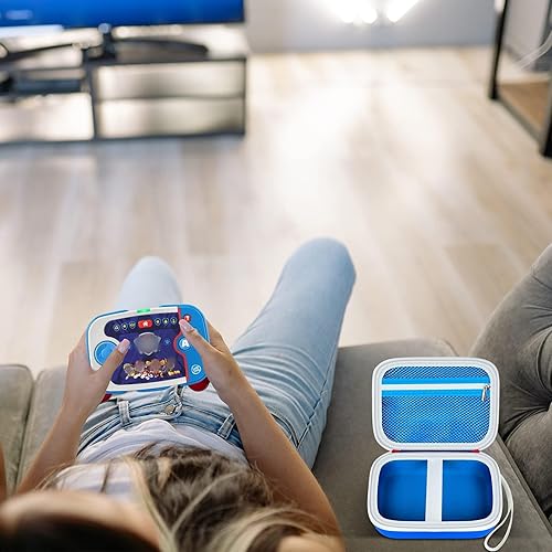 Miniatura 6 de Funda compatible con LeapFrog Learning Video Game. Organizador de almacenamiento de juguetes para controlador inalámbrico Toddle, para juegos HDMI,