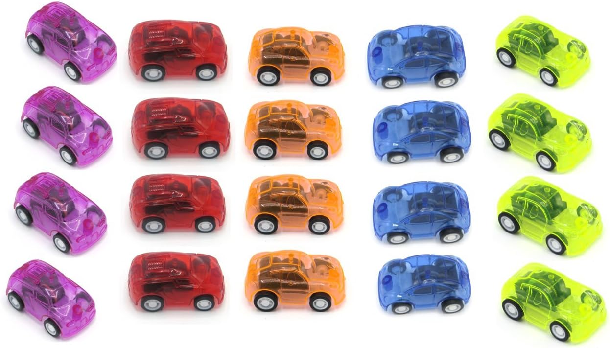 Mini Pullback Racing Cars 24 Pack 2" Pull Back and Let go