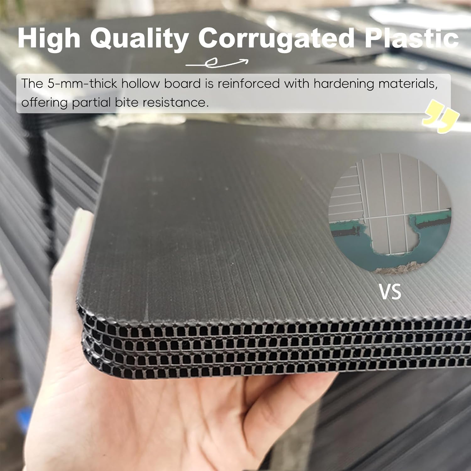 Corrugated Plastic Guinea Pig Cage Liner 55x28x3.9inch for 4x2 14inch Panels Grids Rabbit CNC Cage Liner