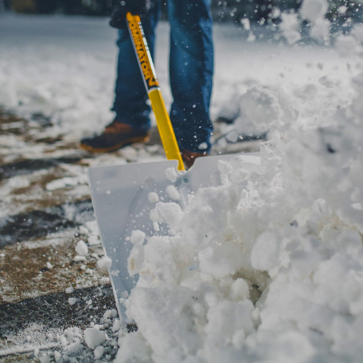 The Snow Dominator - Snow Pusher & Scoop Combo Tool