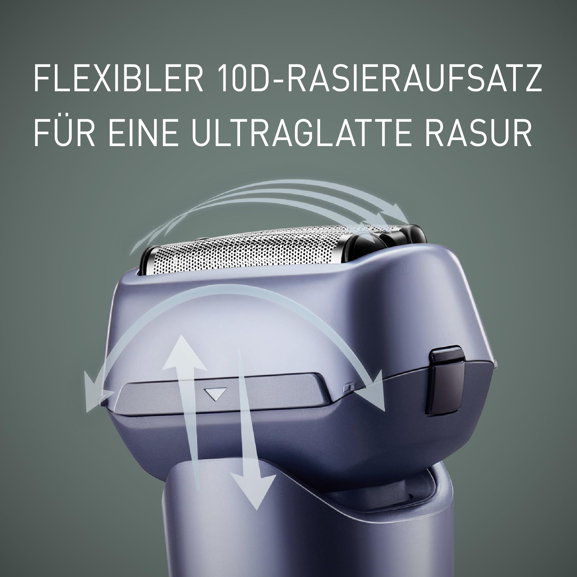 Panasonic Series 500 ES-ERM3FV503 3-Klingen Nass- & Trockenrasierer, wiederaufladbar, japanischer Edelstahl, 10D flexibler Scherkopf, IPX7, USB-C-Ladefunktion, Violett