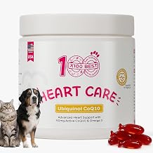 Heart Supplement for Dogs & Cats, Vet-Formulated, 100 Softgels