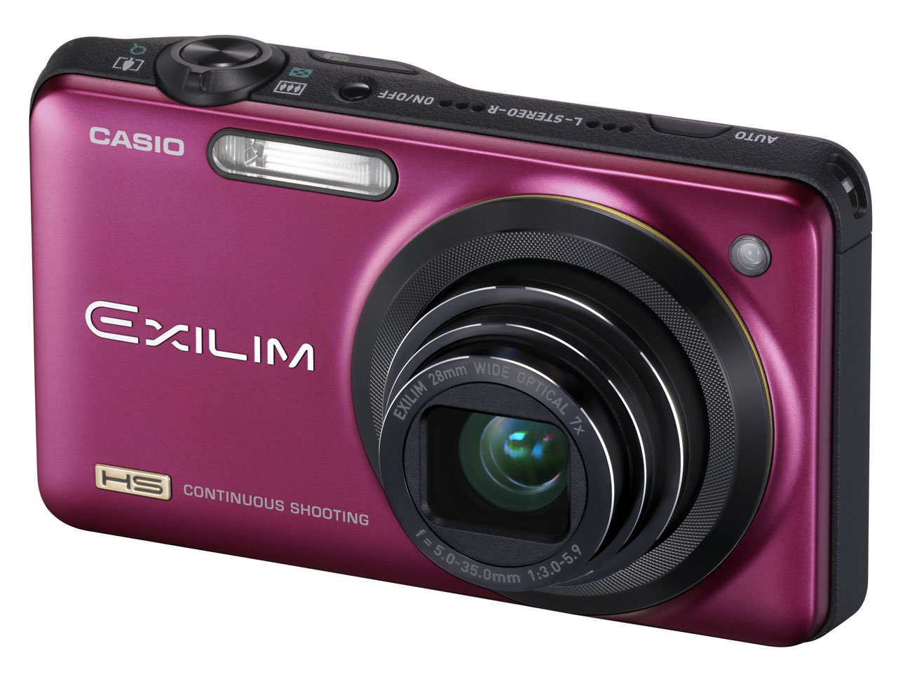 Casio Exilim EX-ZR10RD Digitalkamera (14 Megapixel, 7-fach opt