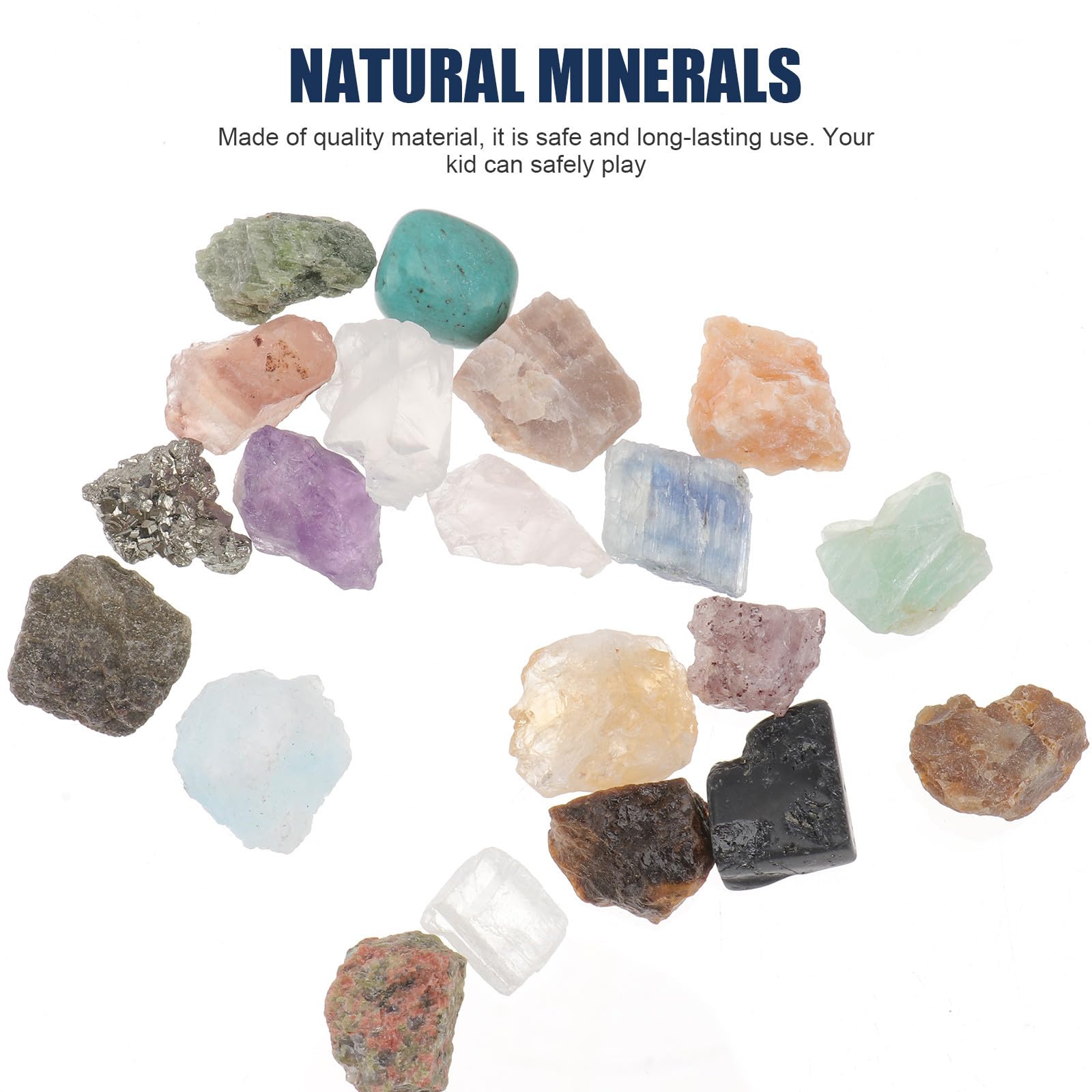 Caja de Especímenes de Mineral 20 Piezas, Piedra, Juego Científico
