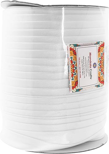 Miniatura 17 de Mandala Crafts Cinta al bies de un solo pliegue de 5/8 pulgadas para coser, acolchar, tuberías, dobladillo, manta y encuadernación de colcha, cinta