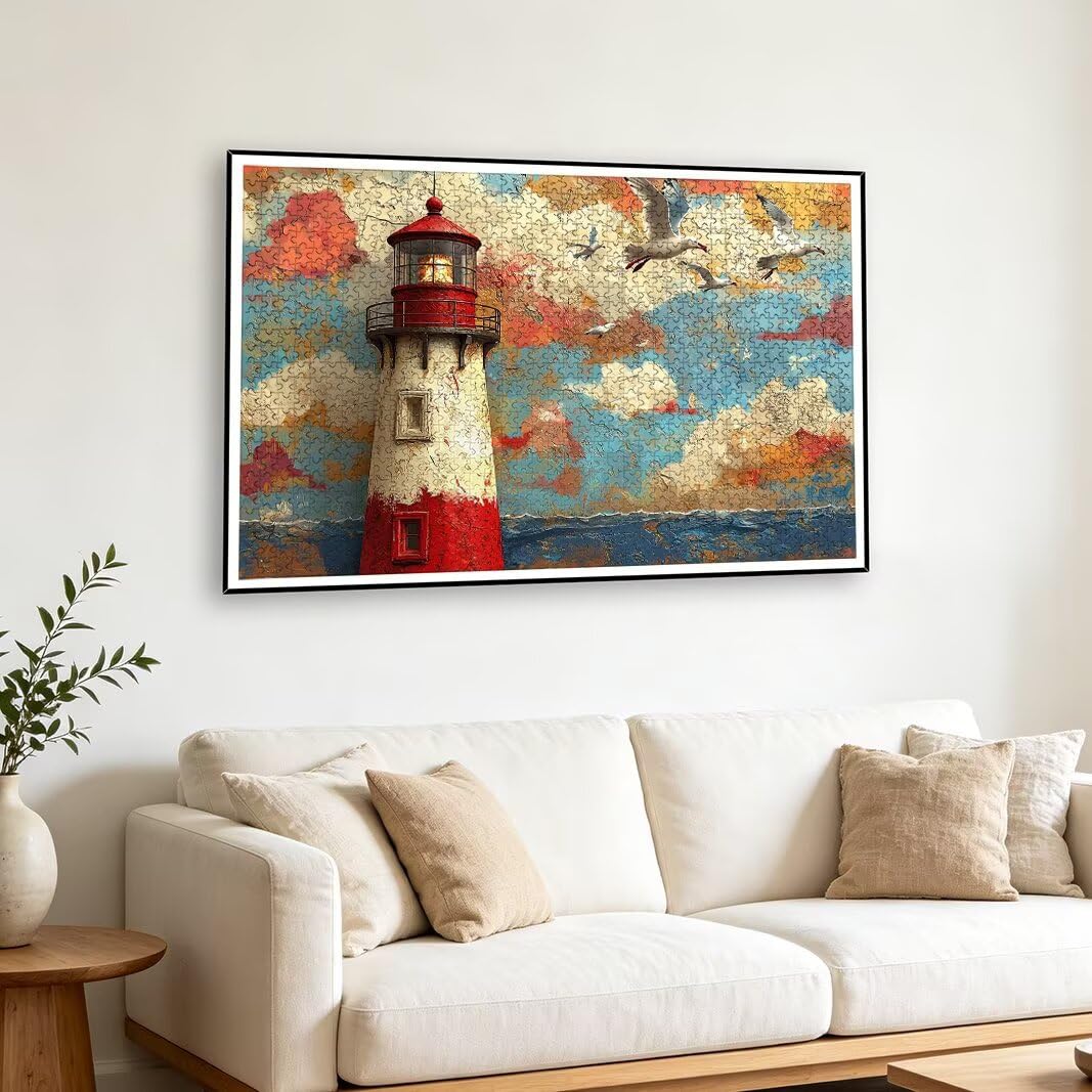 Puzzle Faro, Puzzle 1000 Pezzi per Adulti, Decor, Regalo Donna/Uomo -2449