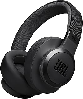 JBL Live 770NC Wireless Over-Ear Headphones: True Adaptive ANC, Smart Ambient, 65H Battery, JBL Spatial Sound - Black