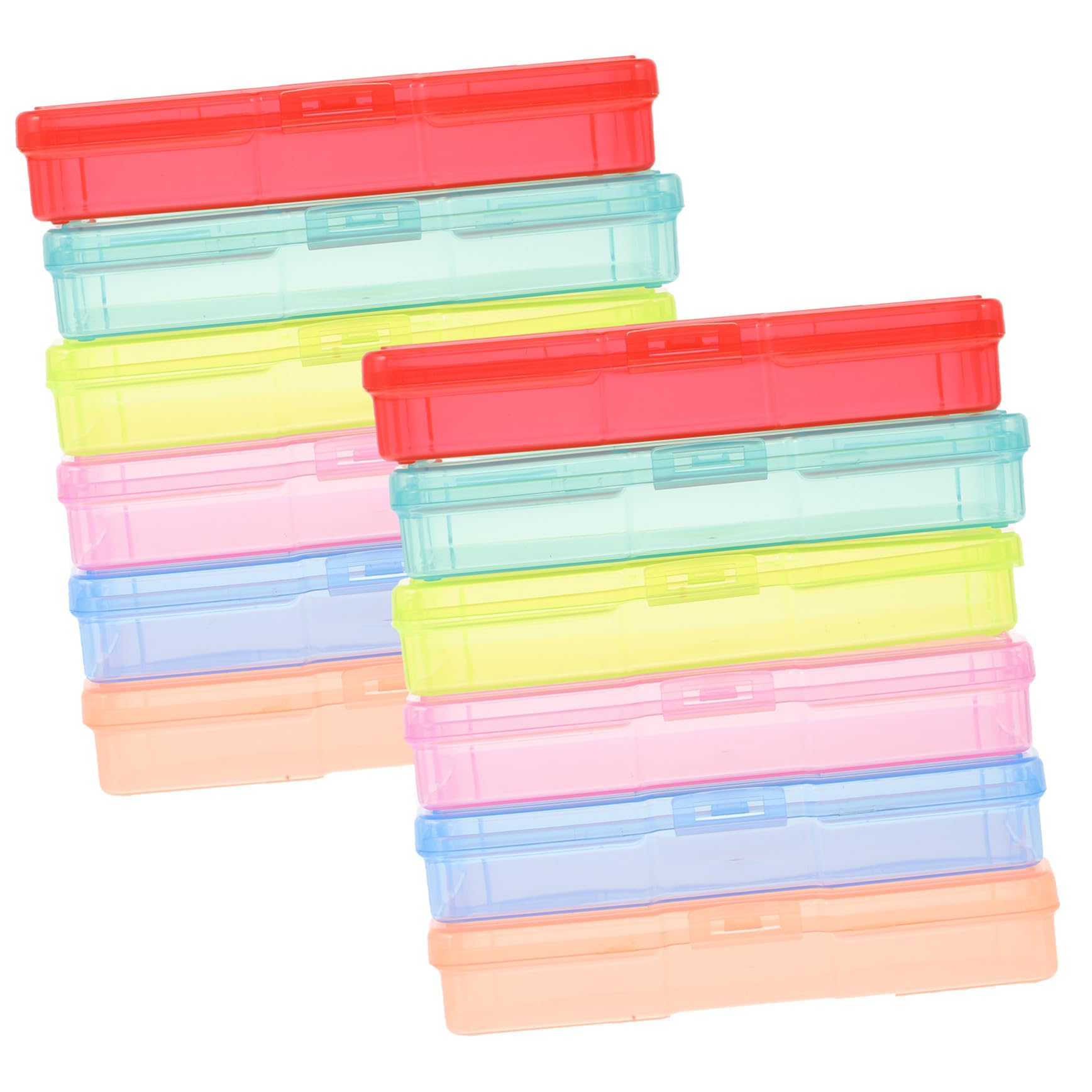 2 Ensembles Boîte de Rangement pour Photos Pratique, en Plastique