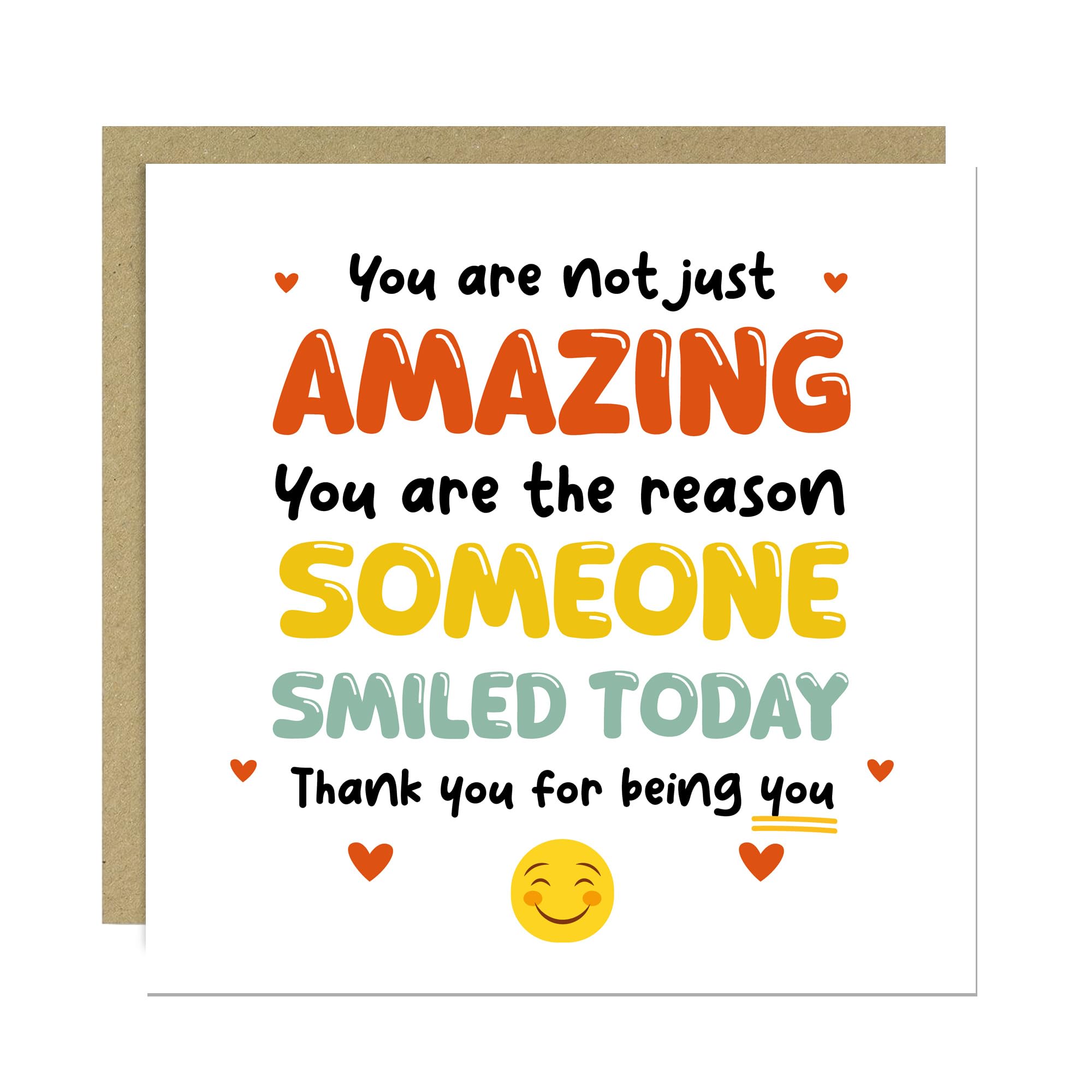 RED OCEAN Thank You Card For Someone Special, Thank You Card For Teacher, Volunteer, Teaching Assistant Mentor Tutor Nurse Doctor, Friends Family Cards