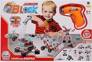 لعبة جونيور بلوك لصنع الأشكال 10 في 1 للأولاد من بلاي ات هوم، متعددة الالوان