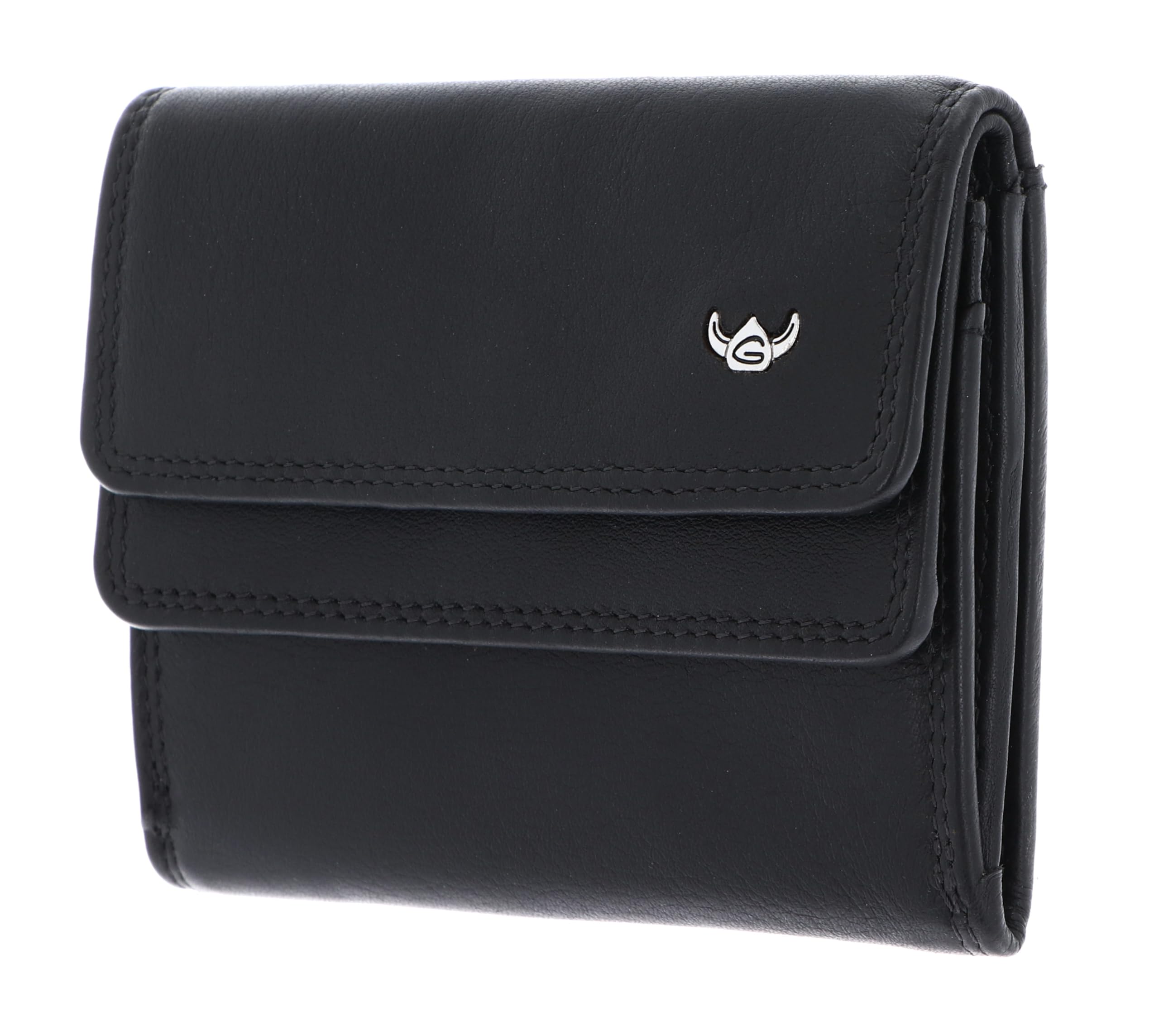 Golden Head Leder Geldbörse Polo RFID Protect Überschlagbörse 1176 Schwarz