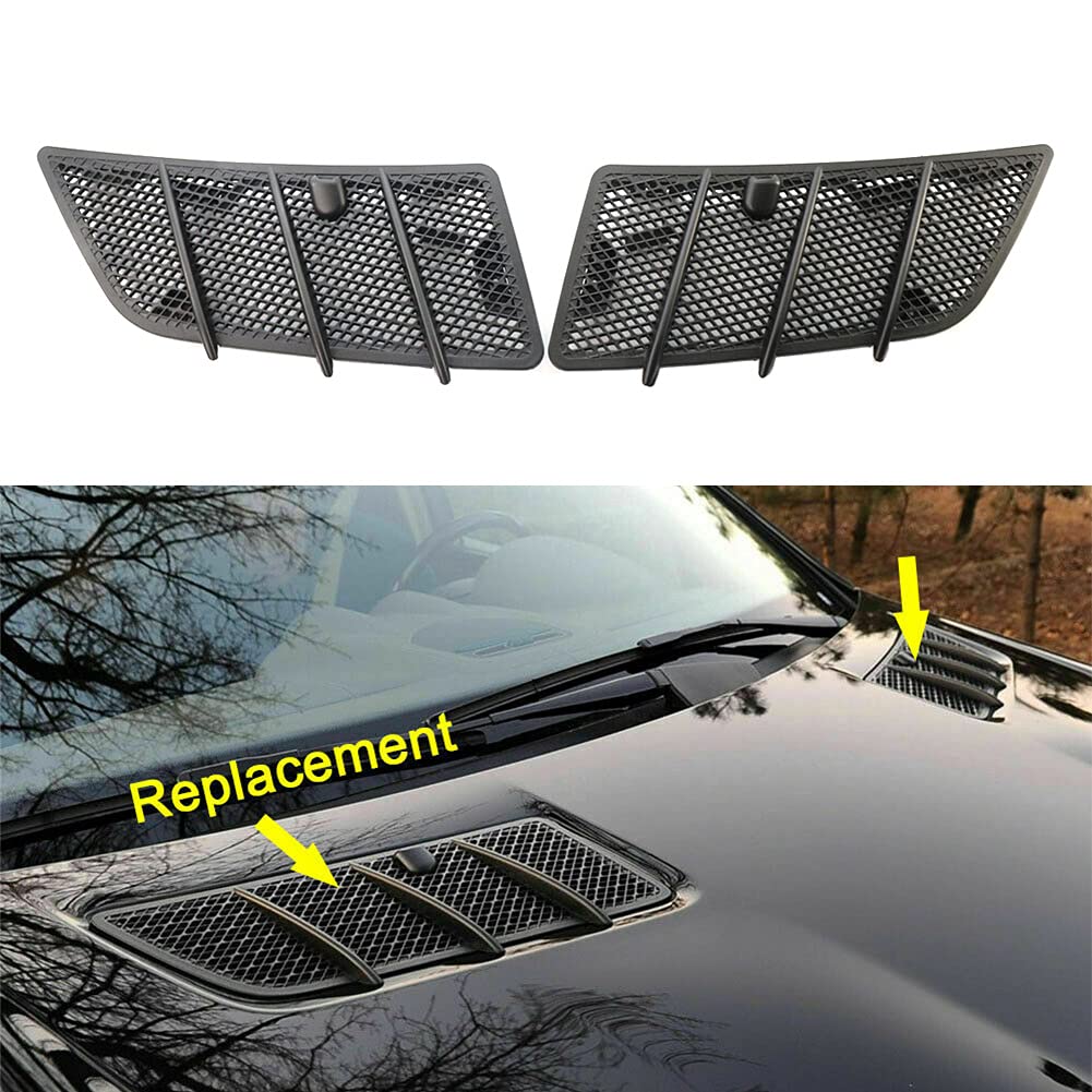Zhisheng Automative Front Hood Bonnet Air Vent Grille Trims for Mercedes Benz ML-Class W164 / GL-Class 2008-2011, 1 Pair
