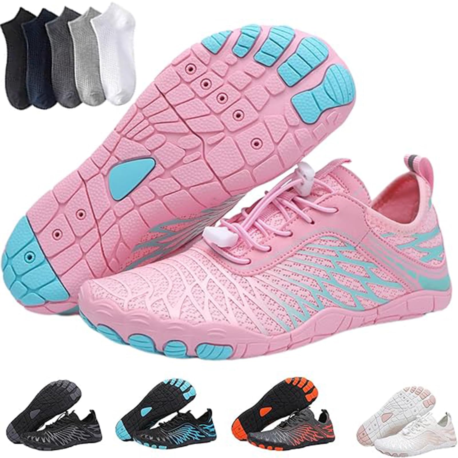 Hiking Womens Men, Pro Barefoot Shoes with Wide Toe Box, Healthy and Non-Slip Breathable Barefoot Shoes — view 33