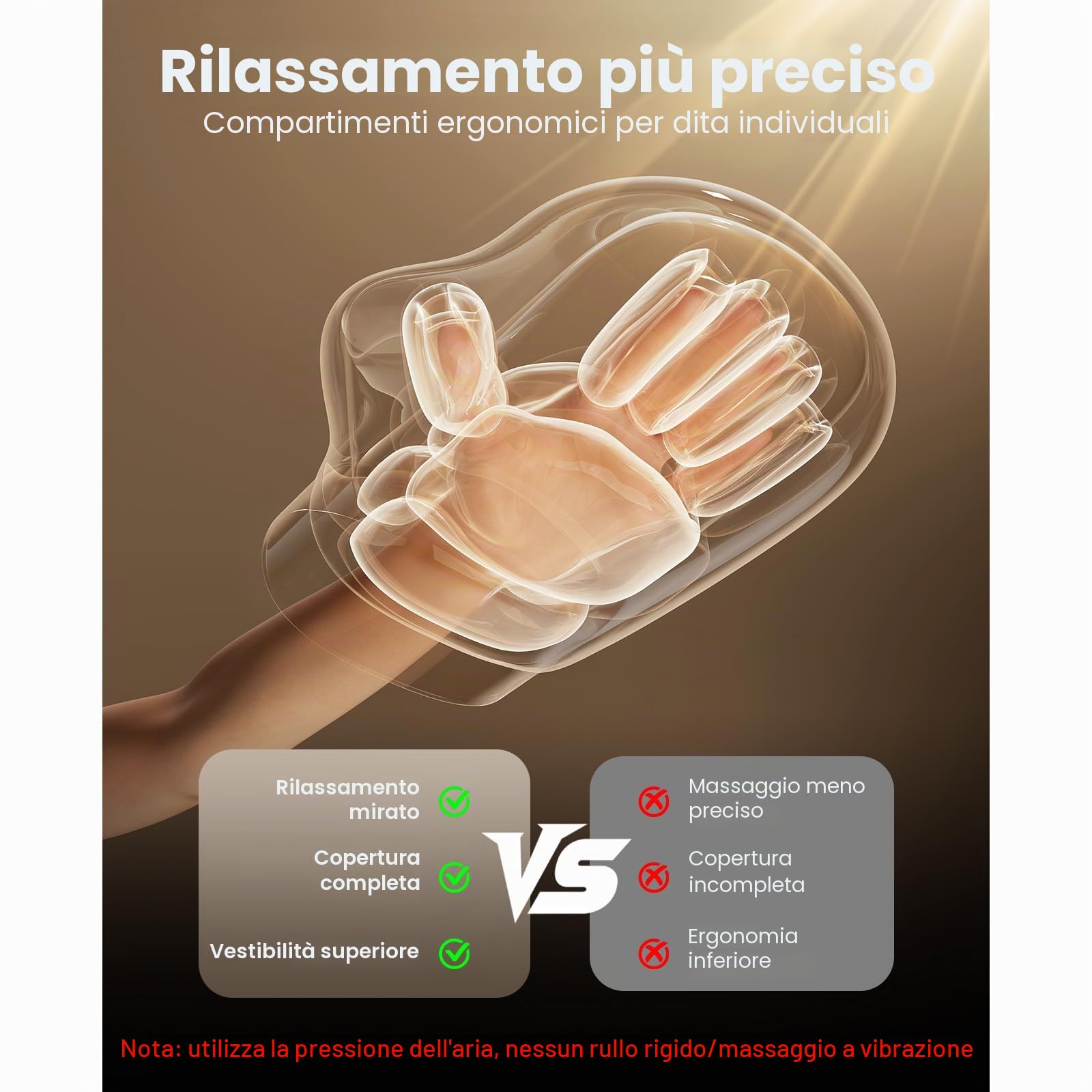 BOB AND BRAD Regalo Festa del Papà, Massaggiatore Mani Elettrico con Compressione, Massaggiatore Dita Senza Fili, 5 Intensità, Riscaldamento NTC, Relax Quotidiano, Idee Regalo Originali Uomo Mamma