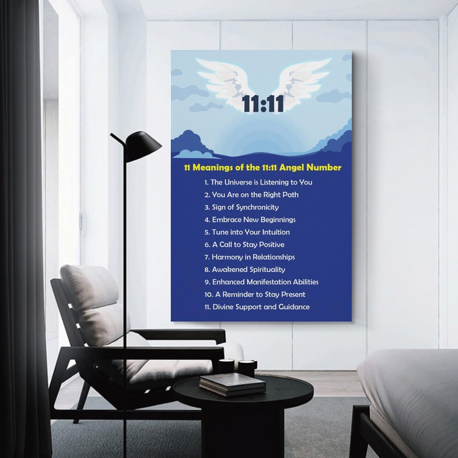 11 Meanings of The 1111 Angel Numbers Room Aesthetic Poster Print