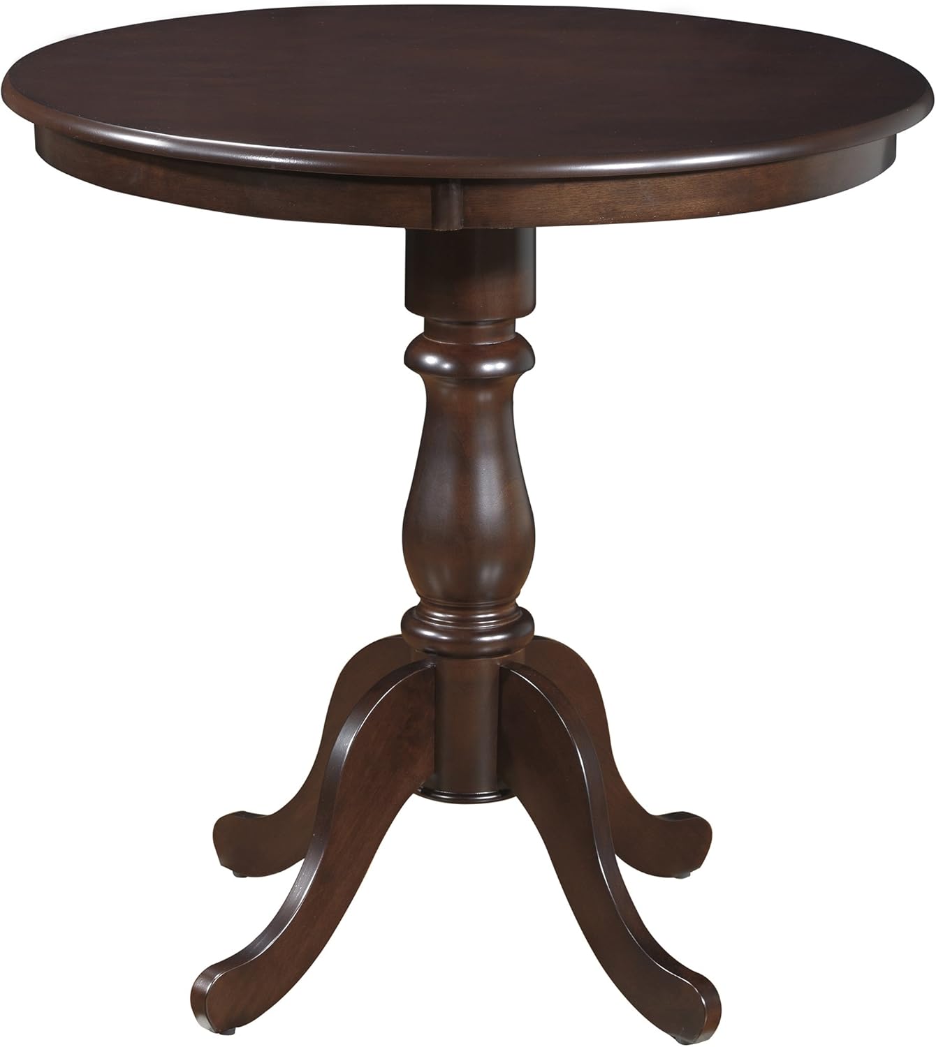 Carolina Chair & Table A3636B-ESP Counter Height Bar Table, 36 Inch, Espresso : Home & Kitchen