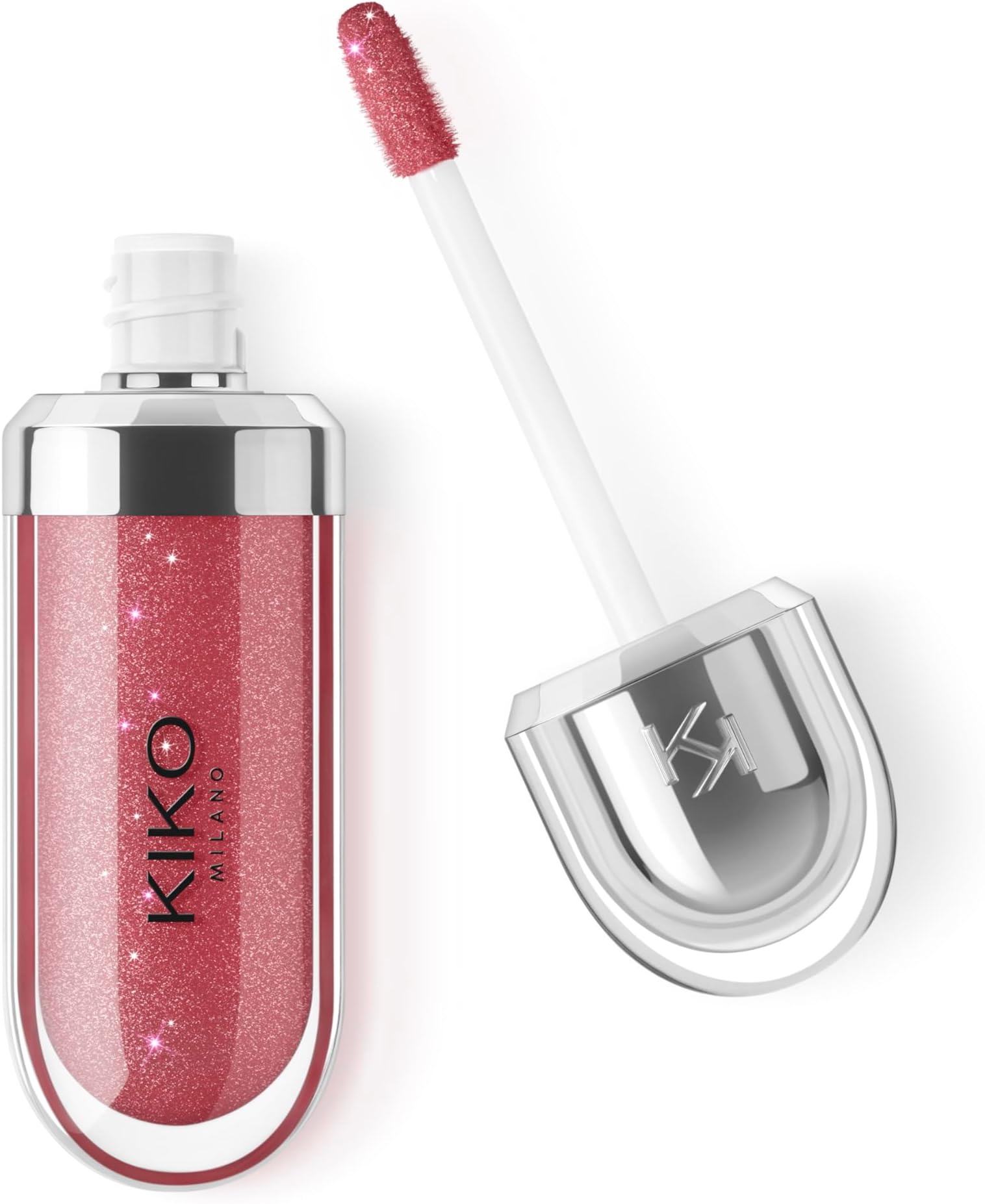 Kiko MILANO - 3d Hydra Lip Gloss Softening Lipgloss for a 3D Look | 13 Colors | Cruelty Free | Non-Comedogenic | Professional Makeup | Made in Italy (Sparkling Red Garnet)