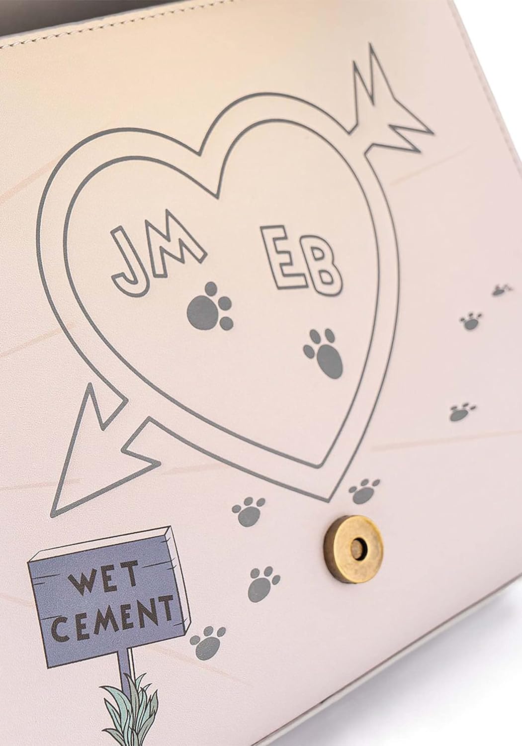 Loungefly x Lady and the Tramp Heart Paw Prints Crossbody Purse