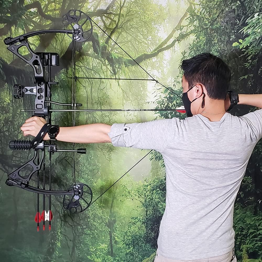 SAS Feud 70 Lbs Compound Bow Target Field (Camo with Pro Package) (Black with Pro Package) : Everything Else