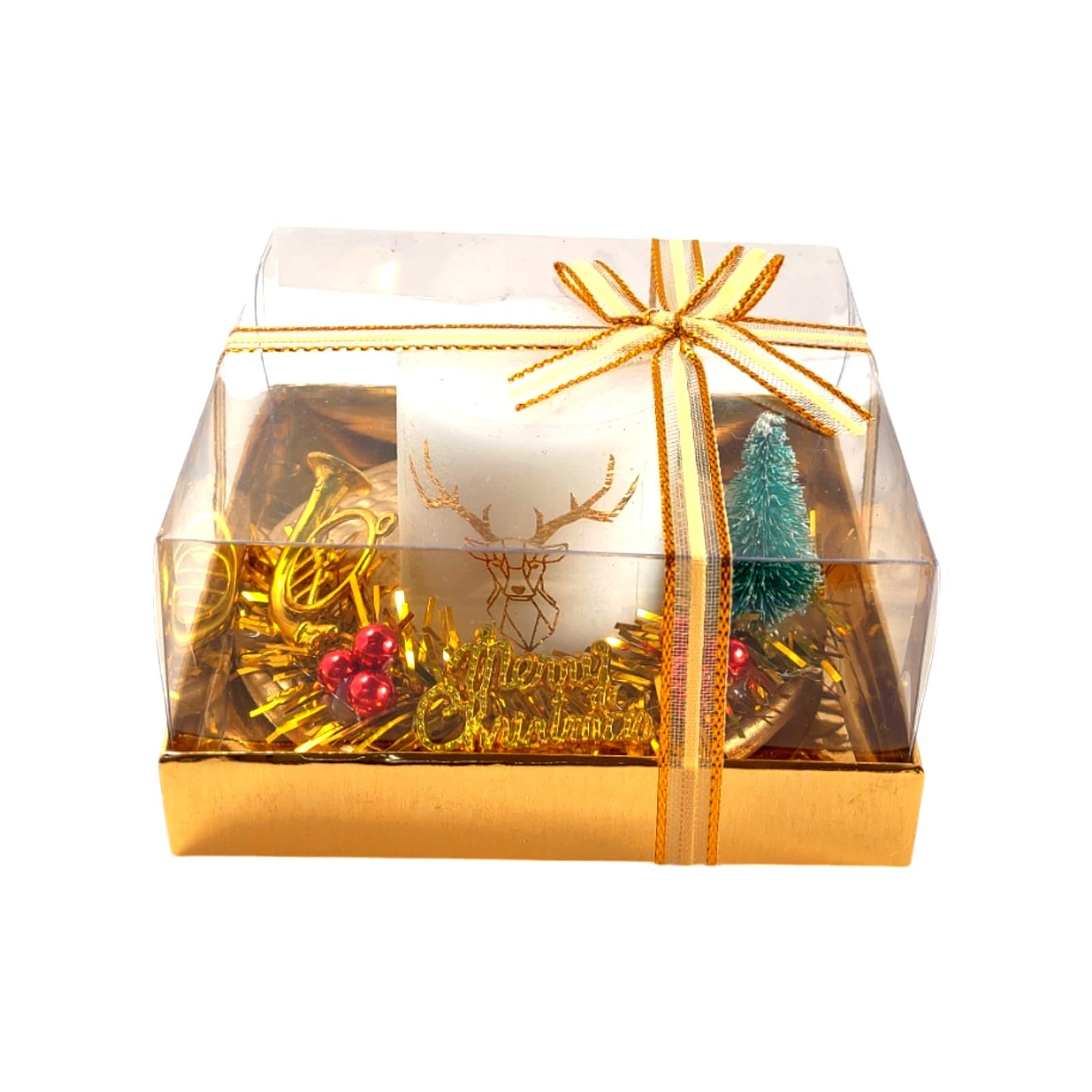 FAM FAM Christmas Candles - Tea Light Candles for Christmas Decorations - Assorted Designs (Candle B)