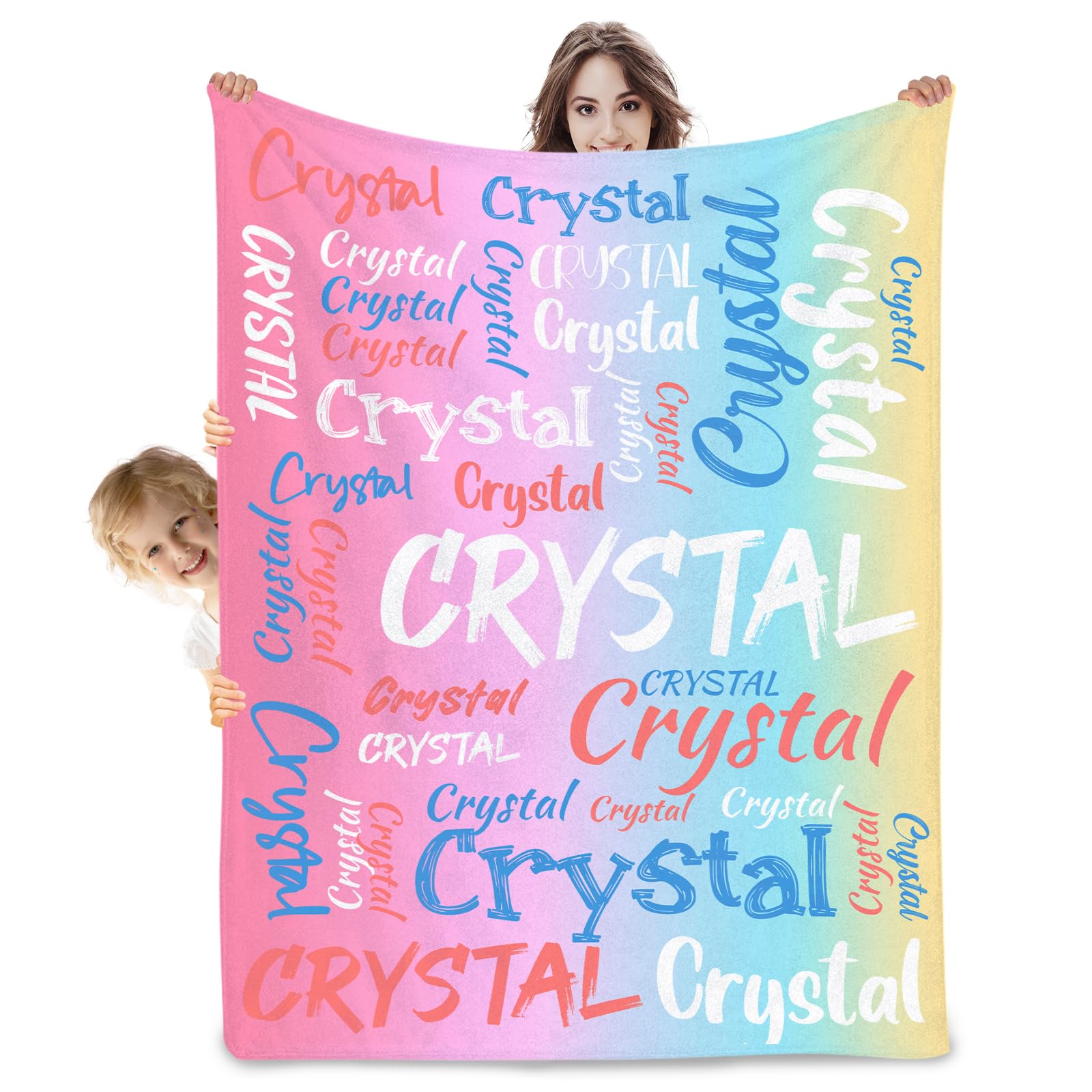 Custom Halloween Blanket for Girls, Personalized Baby Blanket for Boys with Name, Custom Throw Blanket for Kids, Halloween Pumpkin Ghost Blanket Decoration, Personalized Baby Gifts (Name)