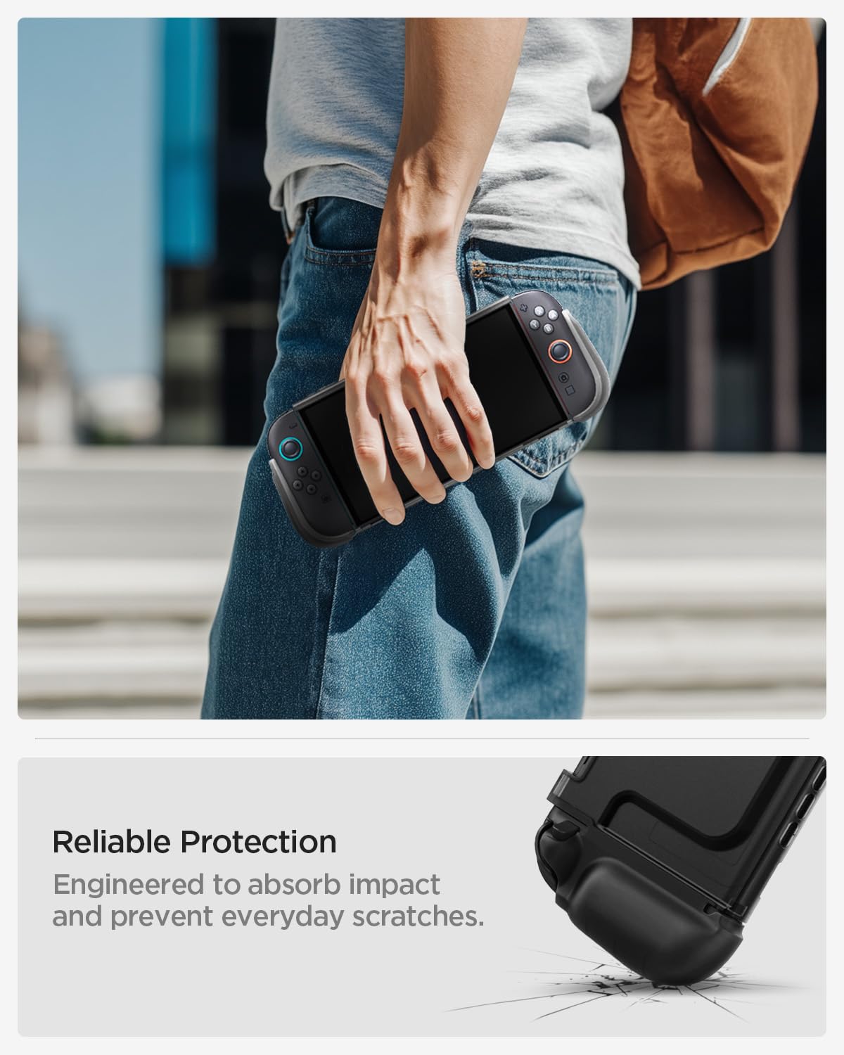 Spigen Cover Ultra Hybrid Compatibile con Nintendo Switch 2 (2025), Custodia per Nintendo Switch 2 - Frost Black