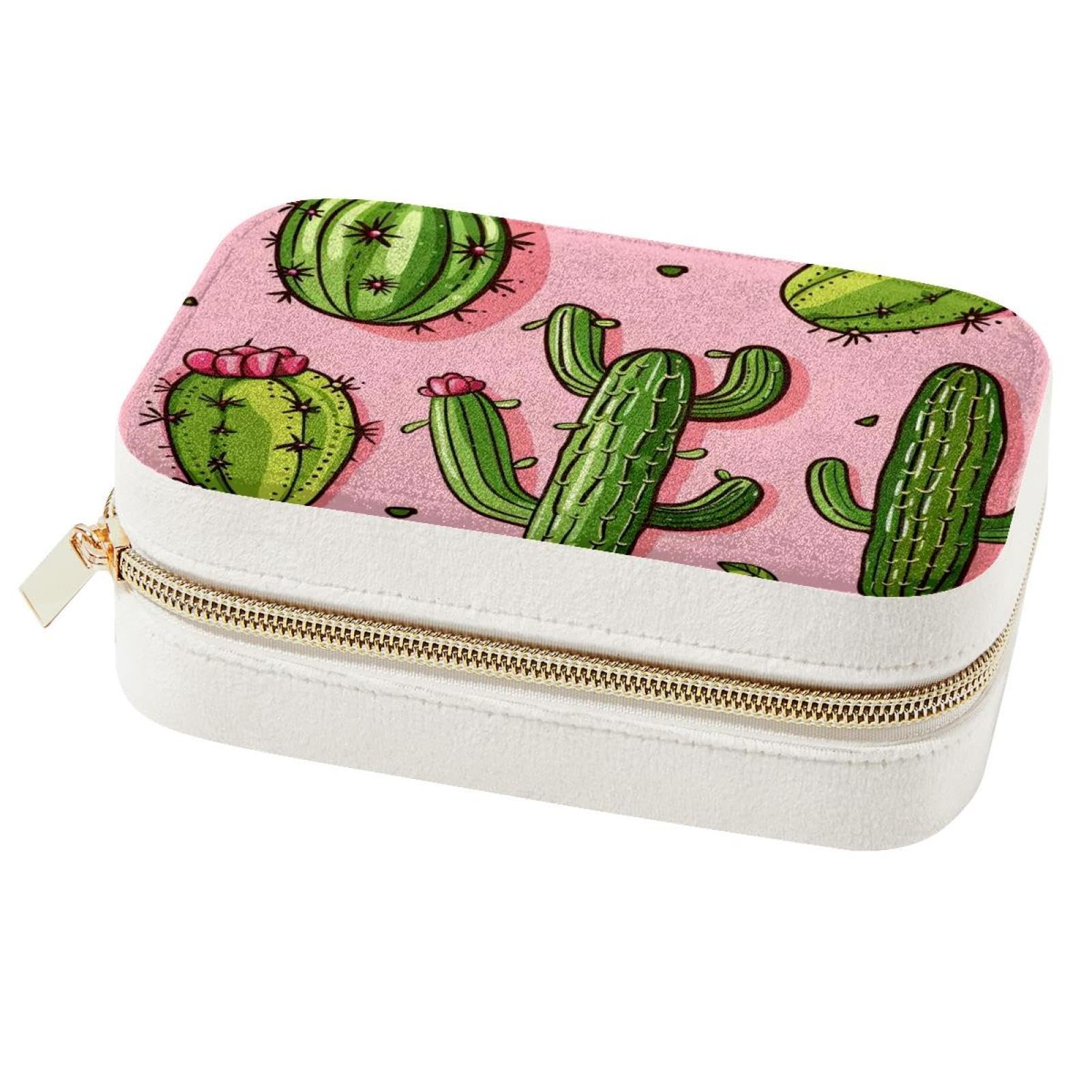 Boîte à bijoux cactus rose à offrir : le cadeau de demoiselle d'honneur parfait et attentionné