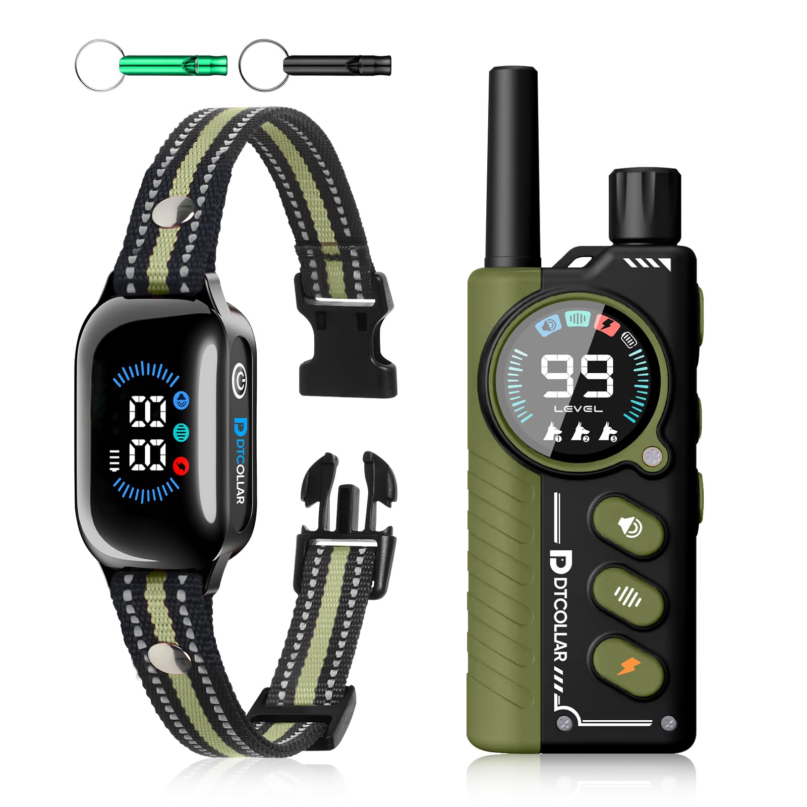 DTCollar 2-in-1 Bark and Shock Collar