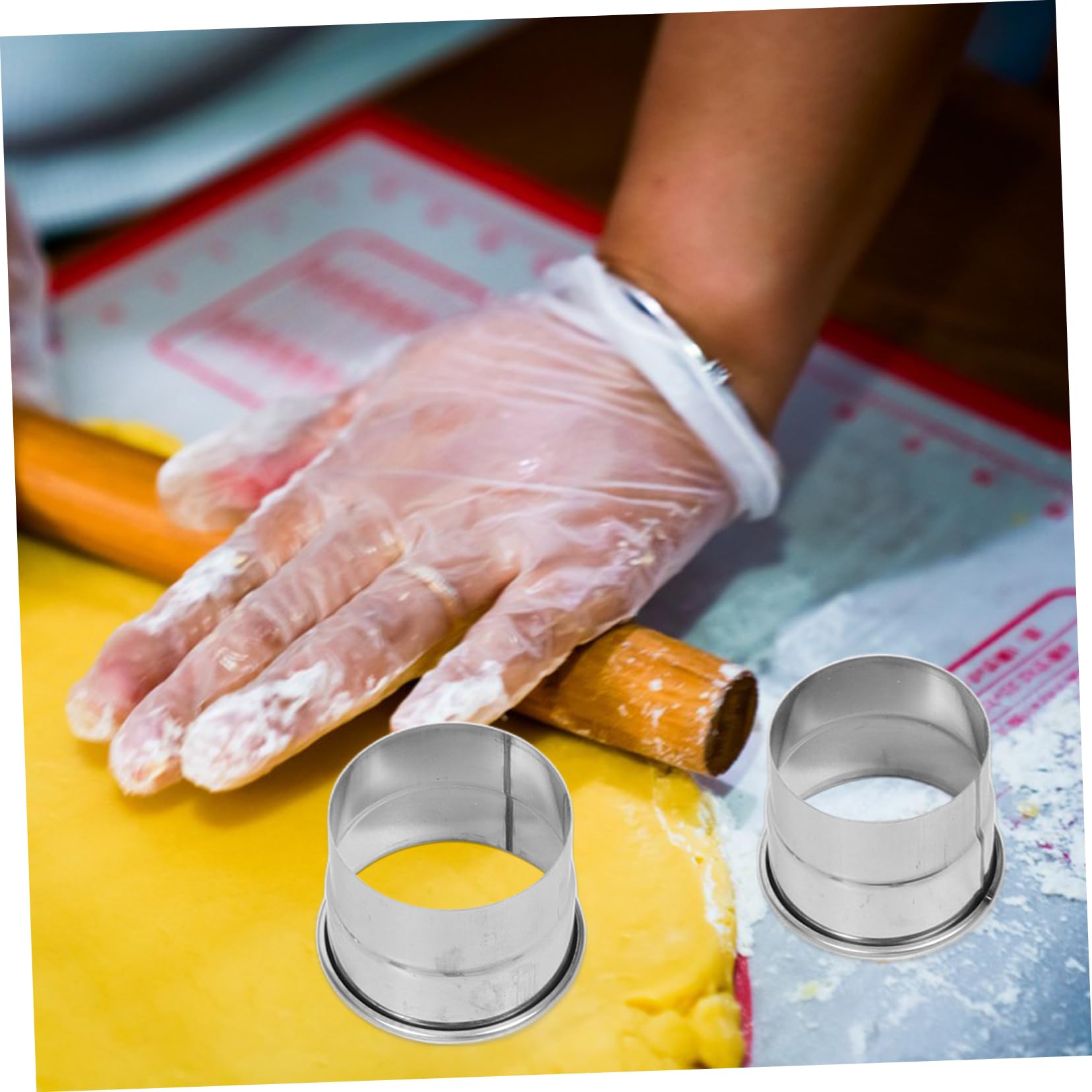 12 Piezas Moldes Inoxidable para Tartas Anillos para Pasteles y Mousse para Postres y Repostería de Usar y Almacenar Diseño Resistente y Duradero